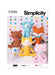 Simplicity sewing pattern 3089 Plush Pets by Elaine Heigl Designs from Jaycotts Sewing Supplies