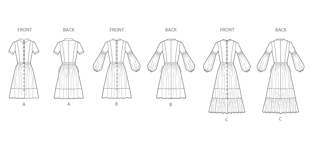 Simplicity sewing pattern 3098 Dress with Sleeve and Length Variations from Jaycotts Sewing Supplies