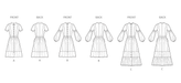 Simplicity sewing pattern 3098 Dress with Sleeve and Length Variations from Jaycotts Sewing Supplies