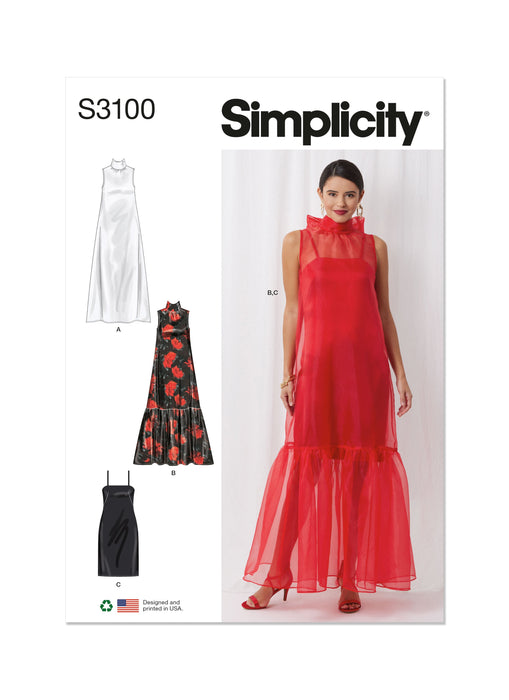 Simplicity sewing pattern 3100 Special Occasion Dress and Slip from Jaycotts Sewing Supplies