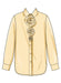 Simplicity sewing pattern 3101 Shirt with Detachable 3D Flowers from Jaycotts Sewing Supplies