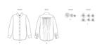 Simplicity sewing pattern 3101 Shirt with Detachable 3D Flowers from Jaycotts Sewing Supplies