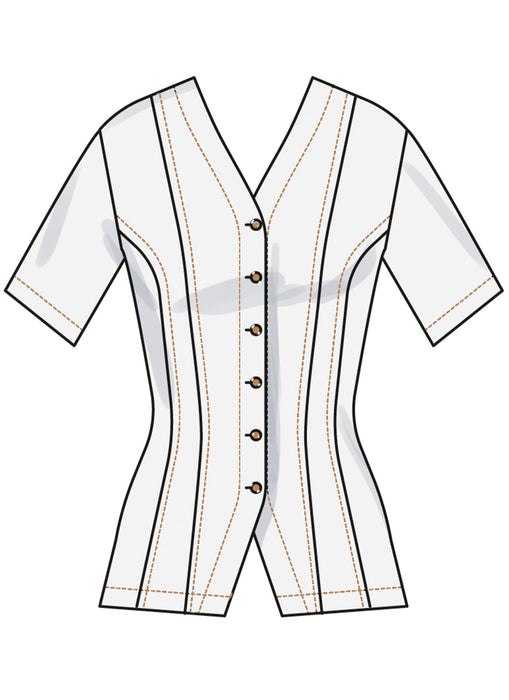 Simplicity sewing pattern 3102 Shirt with Sleeve Variations from Jaycotts Sewing Supplies