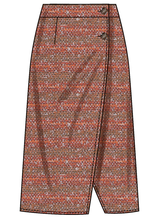 Simplicity sewing pattern 3104 Wrap Skirts with Detachable 3D Flower from Jaycotts Sewing Supplies