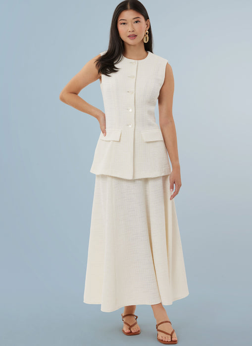 Simplicity sewing pattern 3108 Waistcoat, Skirt and Trousers from Jaycotts Sewing Supplies