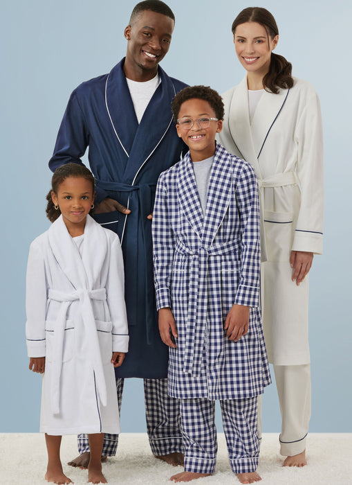 Simplicity sewing pattern 3109 Children's and Adults' Robe, Shorts and Pants from Jaycotts Sewing Supplies