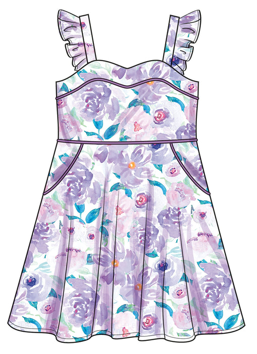 Simplicity sewing pattern 3112 Toddlers' Dress, Top and Shorts from Jaycotts Sewing Supplies