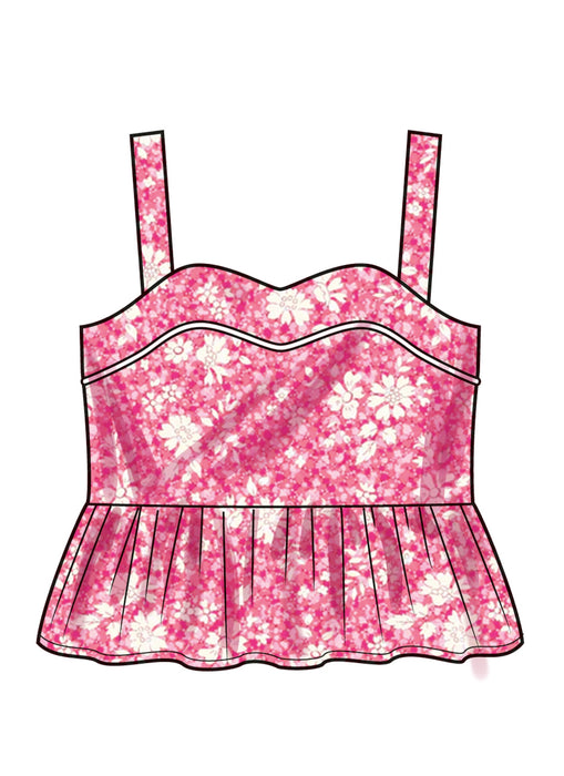 Simplicity sewing pattern 3112 Toddlers' Dress, Top and Shorts from Jaycotts Sewing Supplies