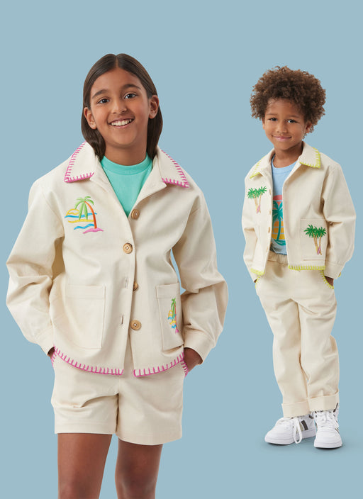 Simplicity sewing pattern 3113 Children's  Jacket, Shorts and Trousers from Jaycotts Sewing Supplies