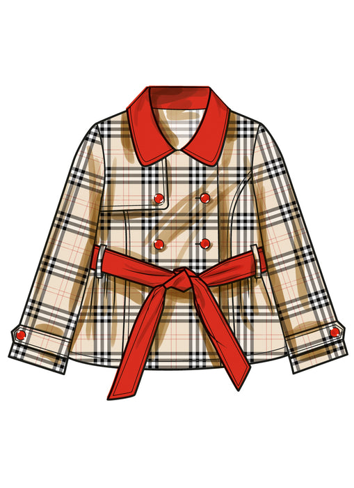 Simplicity sewing pattern 3114 Girls' Trench Coat in Three Lengths from Jaycotts Sewing Supplies