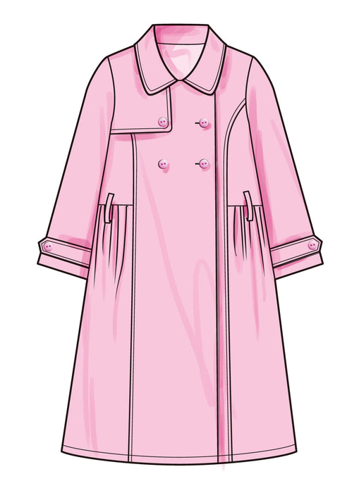 Simplicity sewing pattern 3114 Girls' Trench Coat in Three Lengths from Jaycotts Sewing Supplies