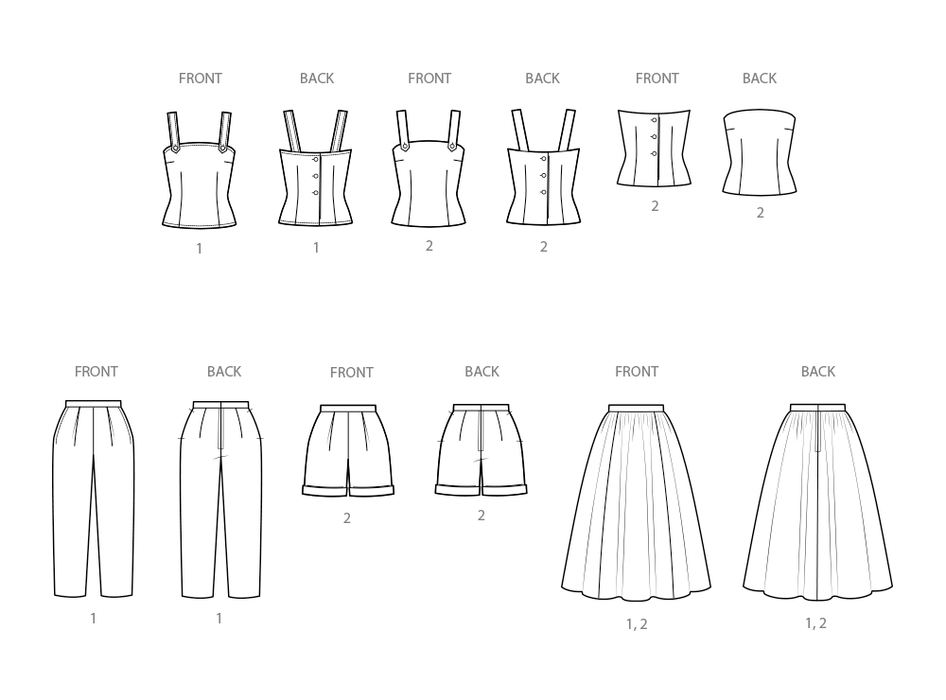 Simplicity sewing pattern 3115 1950's Two-Piece Play Suit and Skirt from Jaycotts Sewing Supplies