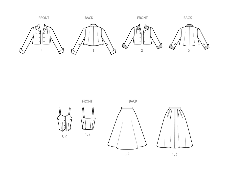 Simplicity sewing pattern 3116 Bolero Suit and Bodice from Jaycotts Sewing Supplies