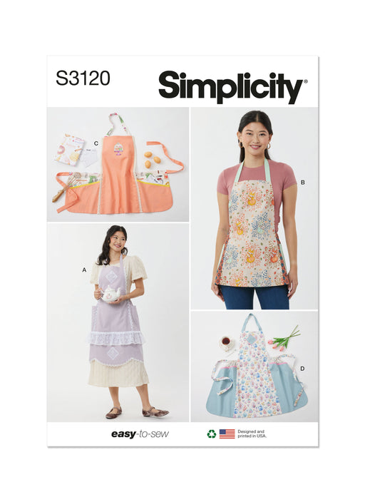 Simplicity sewing pattern 3120 Apron in Two Lengths from Jaycotts Sewing Supplies