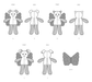 Simplicity sewing pattern 3122 Memory Plush Animals with Wings from Jaycotts Sewing Supplies