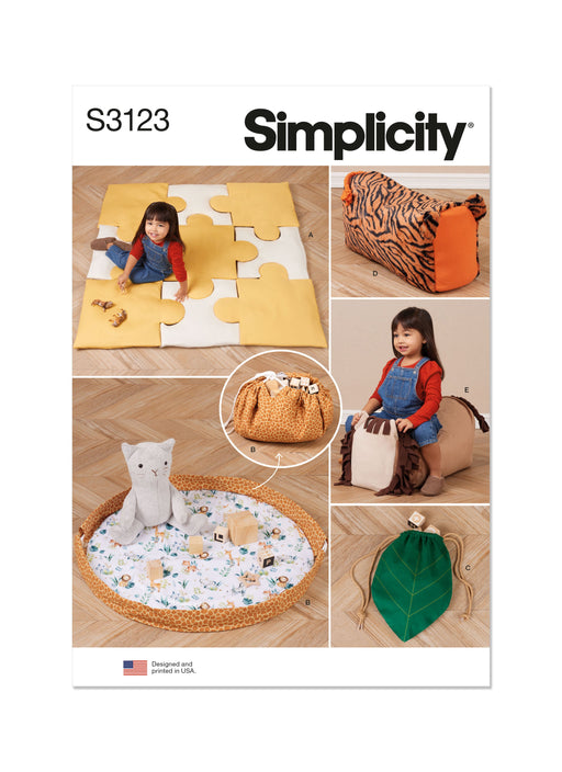 Simplicity sewing pattern 3123 Playroom Accessories from Jaycotts Sewing Supplies