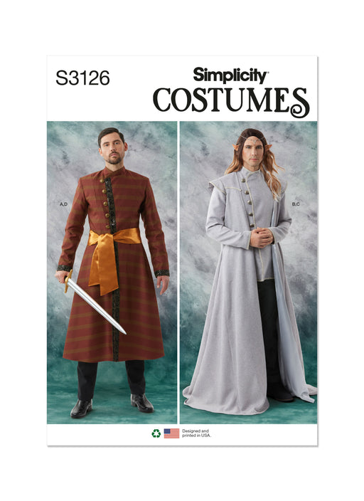 Simplicity sewing pattern 3126 Men's Costumes from Jaycotts Sewing Supplies