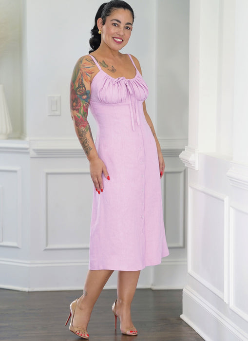 Simplicity Sewing Pattern S3128 Fitted dress in mini and midi length from Jaycotts Sewing Supplies