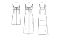 Simplicity Sewing Pattern S3128 Fitted dress in mini and midi length from Jaycotts Sewing Supplies