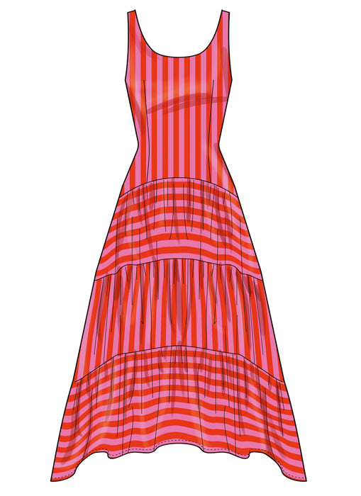 Simplicity Sewing Pattern S3129 Fitted Tank Dresses with Petite Lines from Jaycotts Sewing Supplies