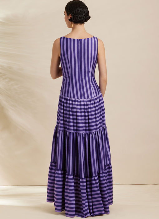 Simplicity Sewing Pattern S3129 Fitted Tank Dresses with Petite Lines from Jaycotts Sewing Supplies