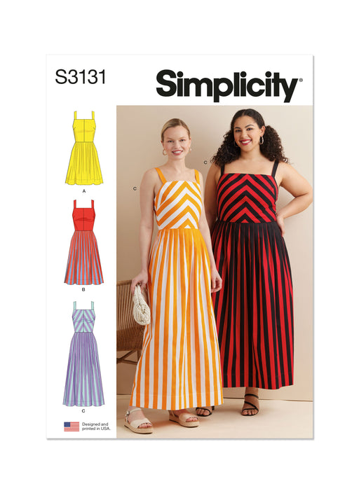 Simplicity Sewing Pattern S3131 Misses' and Women's Dress in Three Lengths from Jaycotts Sewing Supplies