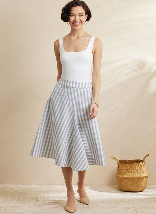 Simplicity Sewing Pattern S3138 Easy Sew Godet Skirt in Two Lengths from Jaycotts Sewing Supplies