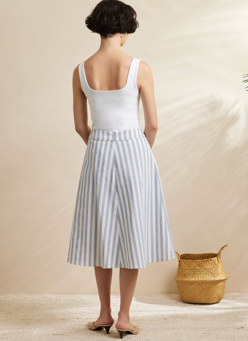 Simplicity Sewing Pattern S3138 Easy Sew Godet Skirt in Two Lengths from Jaycotts Sewing Supplies