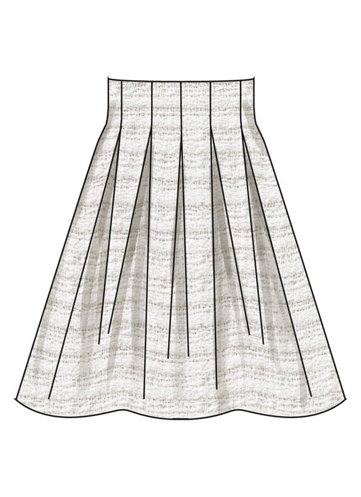 Simplicity Sewing Pattern 3139 Pleated Skirt in Two Lengths and Belt from Jaycotts Sewing Supplies