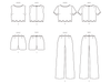 Simplicity Sewing Pattern 3141 Misses' Scalloped Tops, Shorts and Pants from Jaycotts Sewing Supplies