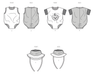 Simplicity Sewing Pattern 3144 Babies' Bodysuit and Bucket Hat from Jaycotts Sewing Supplies