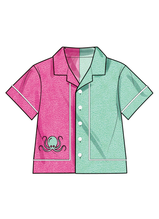 Simplicity Sewing Pattern 3145 Babies' Contrast Shirt and Shorts from Jaycotts Sewing Supplies