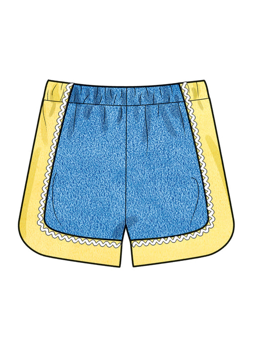 Simplicity Sewing Pattern 3145 Babies' Contrast Shirt and Shorts from Jaycotts Sewing Supplies