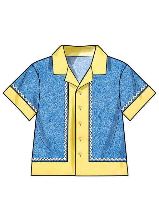 Simplicity Sewing Pattern 3145 Babies' Contrast Shirt and Shorts from Jaycotts Sewing Supplies