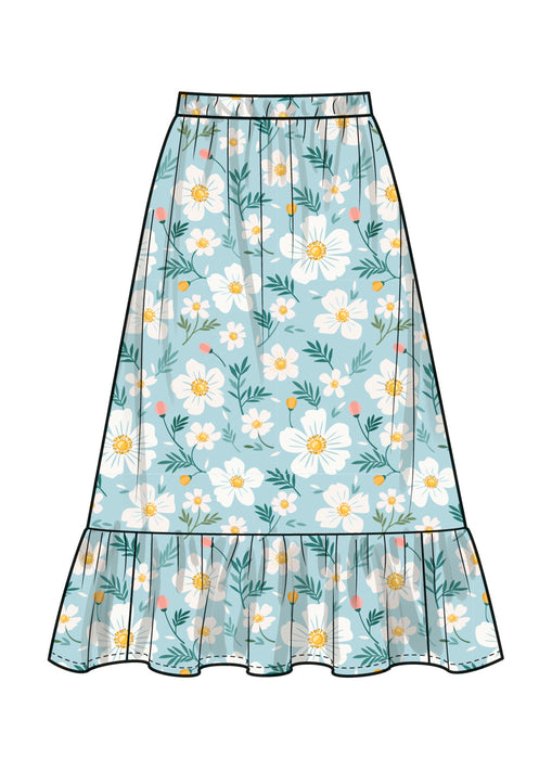 Simplicity Sewing Pattern 3148 Girls' Ruffle Top and Skirt from Jaycotts Sewing Supplies