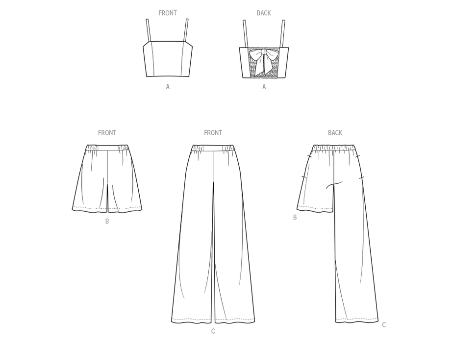Simplicity Sewing Pattern 3149 Girls' Top, Shorts and Pants from Jaycotts Sewing Supplies