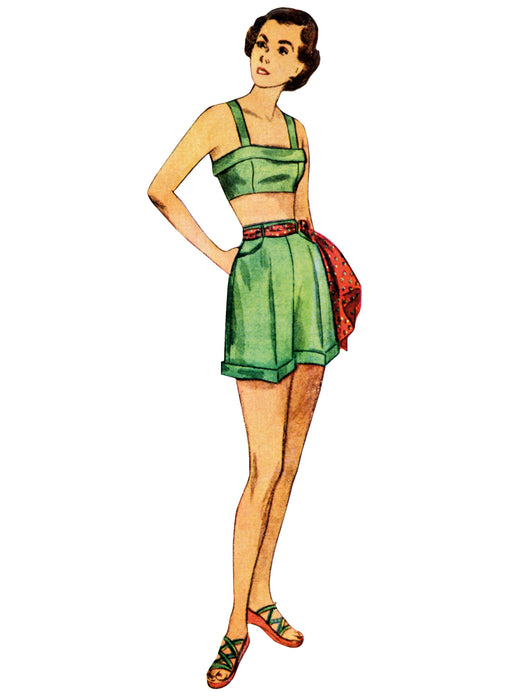 Simplicity Sewing Pattern 3150 Vintage 1940's Jacket, Bra and Shorts from Jaycotts Sewing Supplies