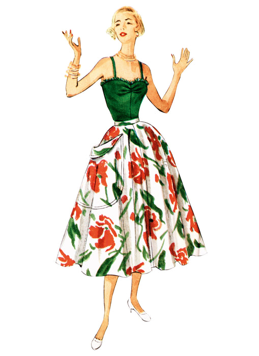 Simplicity Sewing Pattern 3151 Misses' 1950's One Piece Bathing Suit and Skirt from Jaycotts Sewing Supplies