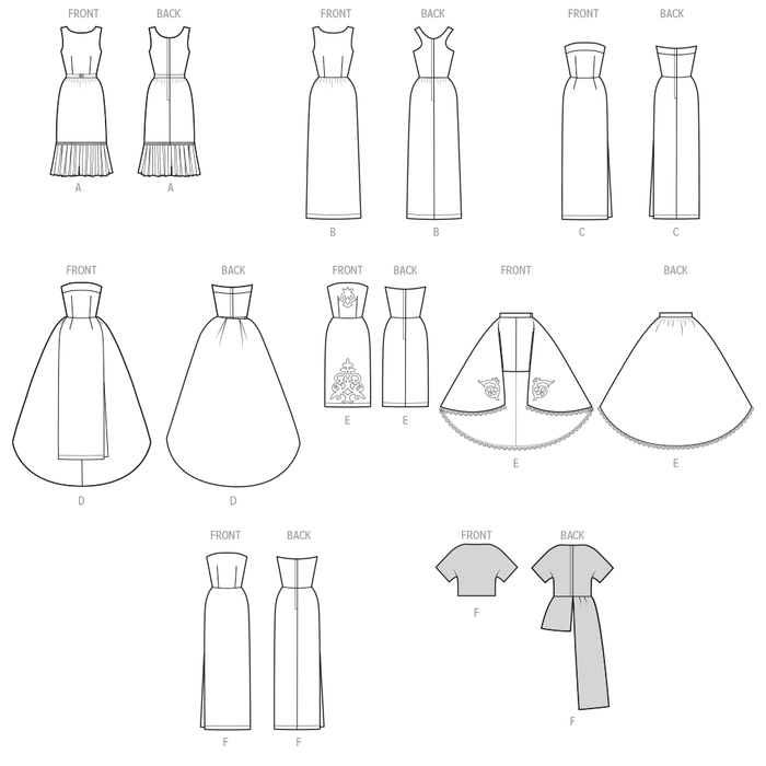 Simplicity Sewing Pattern 3156 Fashion Doll Clothes by Carla Reiss from Jaycotts Sewing Supplies