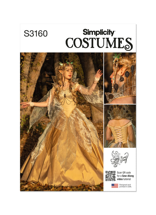 Simplicity Sewing Pattern 3160 Misses' Woodland Fae Costume by Raine Emery from Jaycotts Sewing Supplies