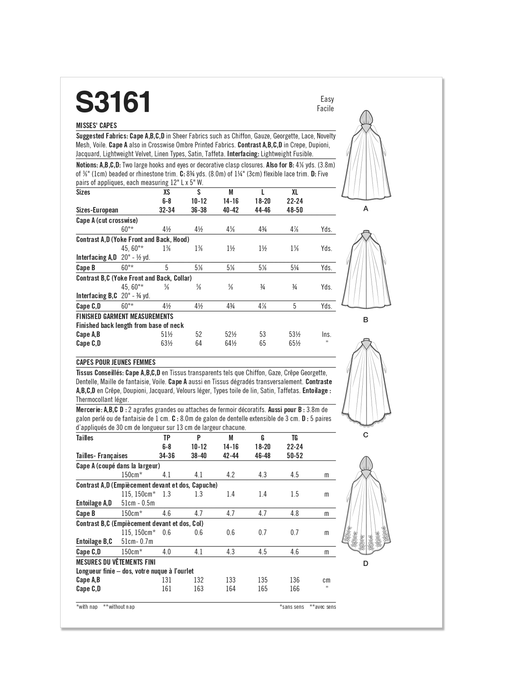Simplicity Sewing Pattern S3161 Misses' \ Women's Button Up Shirt from Jaycotts Sewing Supplies