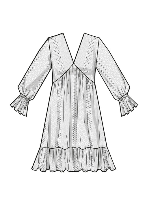 Simplicity 9702 Empire Dress Sewing pattern from Jaycotts Sewing Supplies