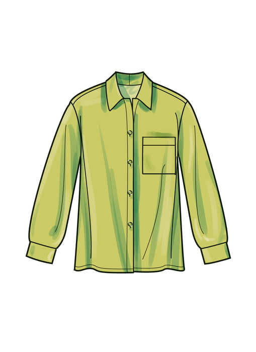 Simplicity 9707 Shirts Sewing pattern from Jaycotts Sewing Supplies