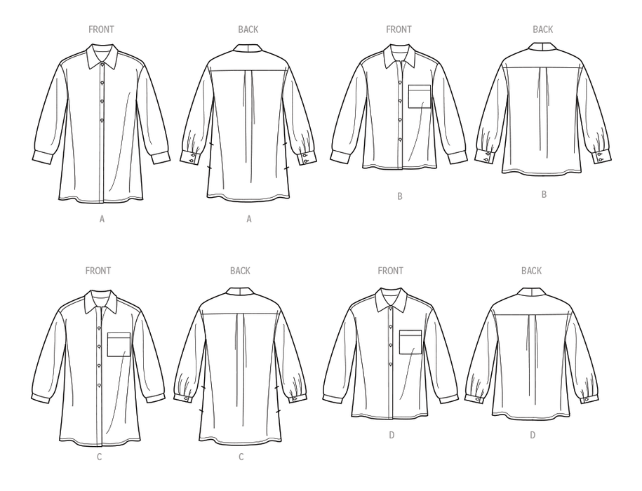 Simplicity 9708 Women's Shirts Sewing pattern from Jaycotts Sewing Supplies