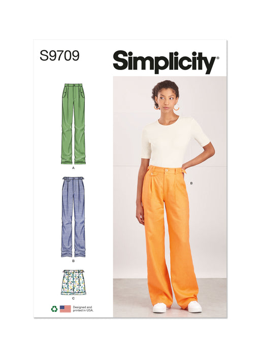 Simplicity 9709 Trousers and Shorts Sewing pattern from Jaycotts Sewing Supplies