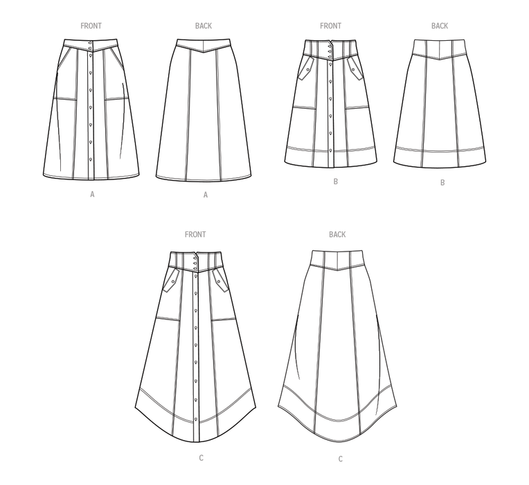 Simplicity 9710 Skirts Sewing pattern from Jaycotts Sewing Supplies