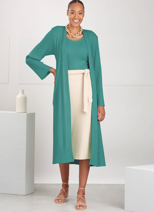 Simplicity 9716 Knit Top, Cardigan and Skirt Sewing pattern from Jaycotts Sewing Supplies