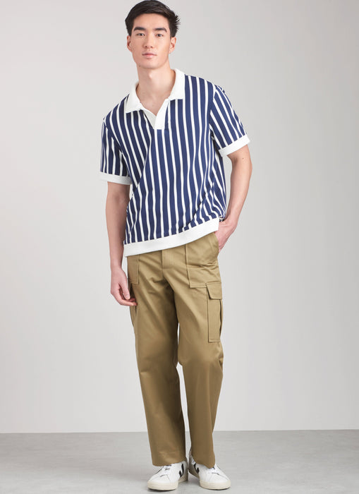 Simplicity 9718 Men's Knit Top, Cargo Pants and Shorts Sewing pattern from Jaycotts Sewing Supplies