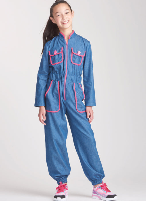 Simplicity 9722 Girls' Jumpsuit, Romper and Dress Sewing pattern from Jaycotts Sewing Supplies