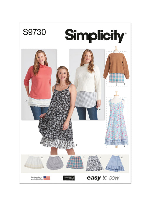 Simplicity 9730 Layering Slips pattern by Elaine Heigl Designs from Jaycotts Sewing Supplies
